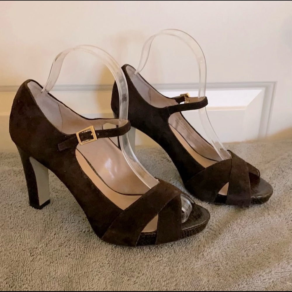 Franco Sarto Suede Heels